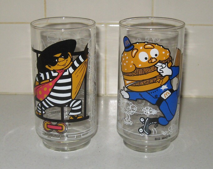 1977 Vintage Mcdonald's Glasses Etsy