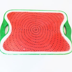 Vintage Wood Flat Tray/ Cutting Board with Handles