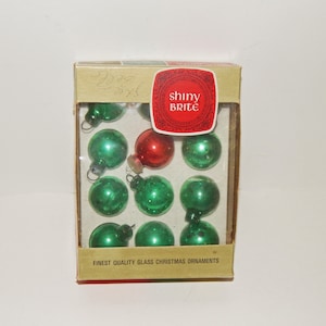 Vintage Miniature Glass Christmas Balls