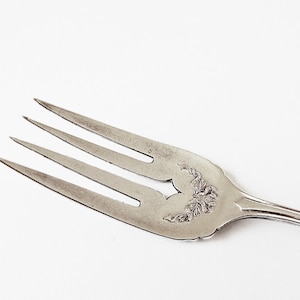 1915 Oneida Community Par Plate Bridal Wreath Salad 6 1/8 Inch Fork