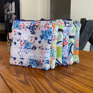 Handmade Small Coin Purse with zipper - Varieties!