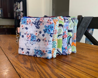 Handmade Small Coin Purse with zipper - Varieties!