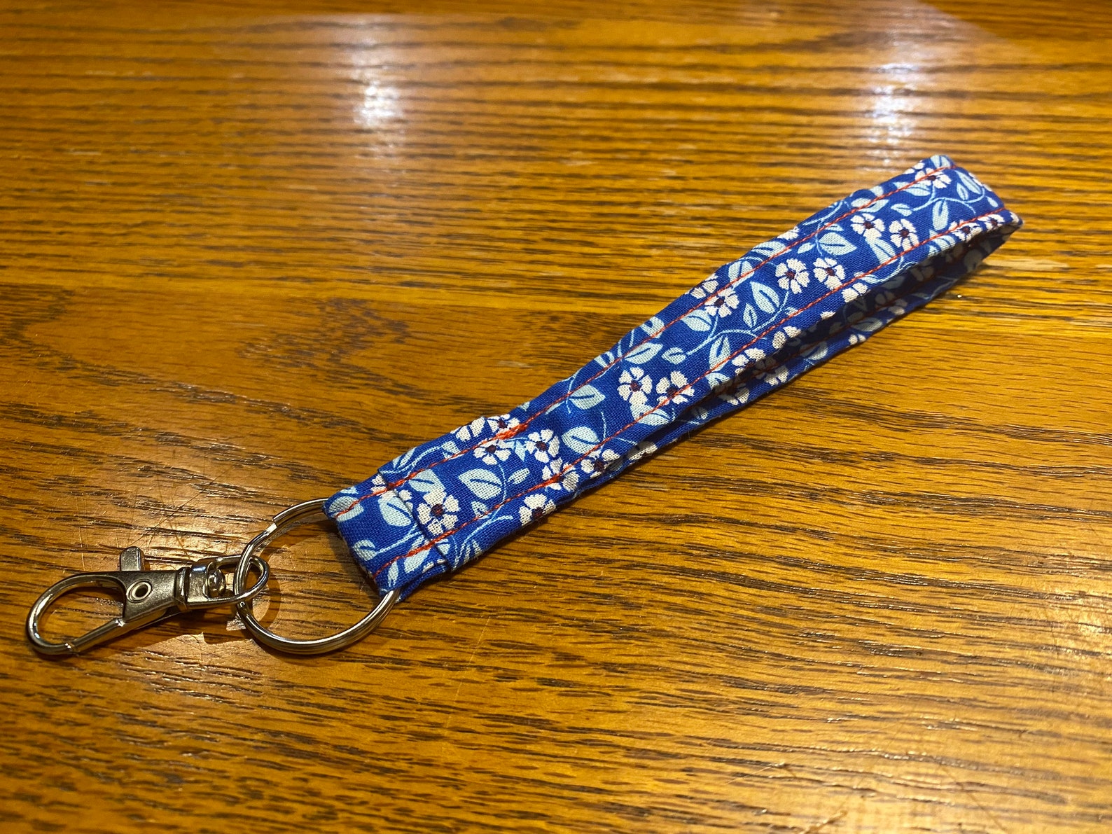 Handmade Keyring/keyfob Wristlet Made With Cotton Etsy