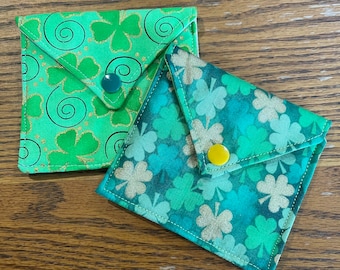 Handmade St. Patrick’s Day Fabric Envelopes - For Cards, Gifts, & Candies!