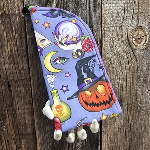 Halloween, zippered glasses case, padded sunglass case