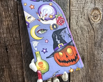 Halloween, etui na okulary z zamkiem błyskawicznym, wyściełane etui na okulary przeciwsłoneczne