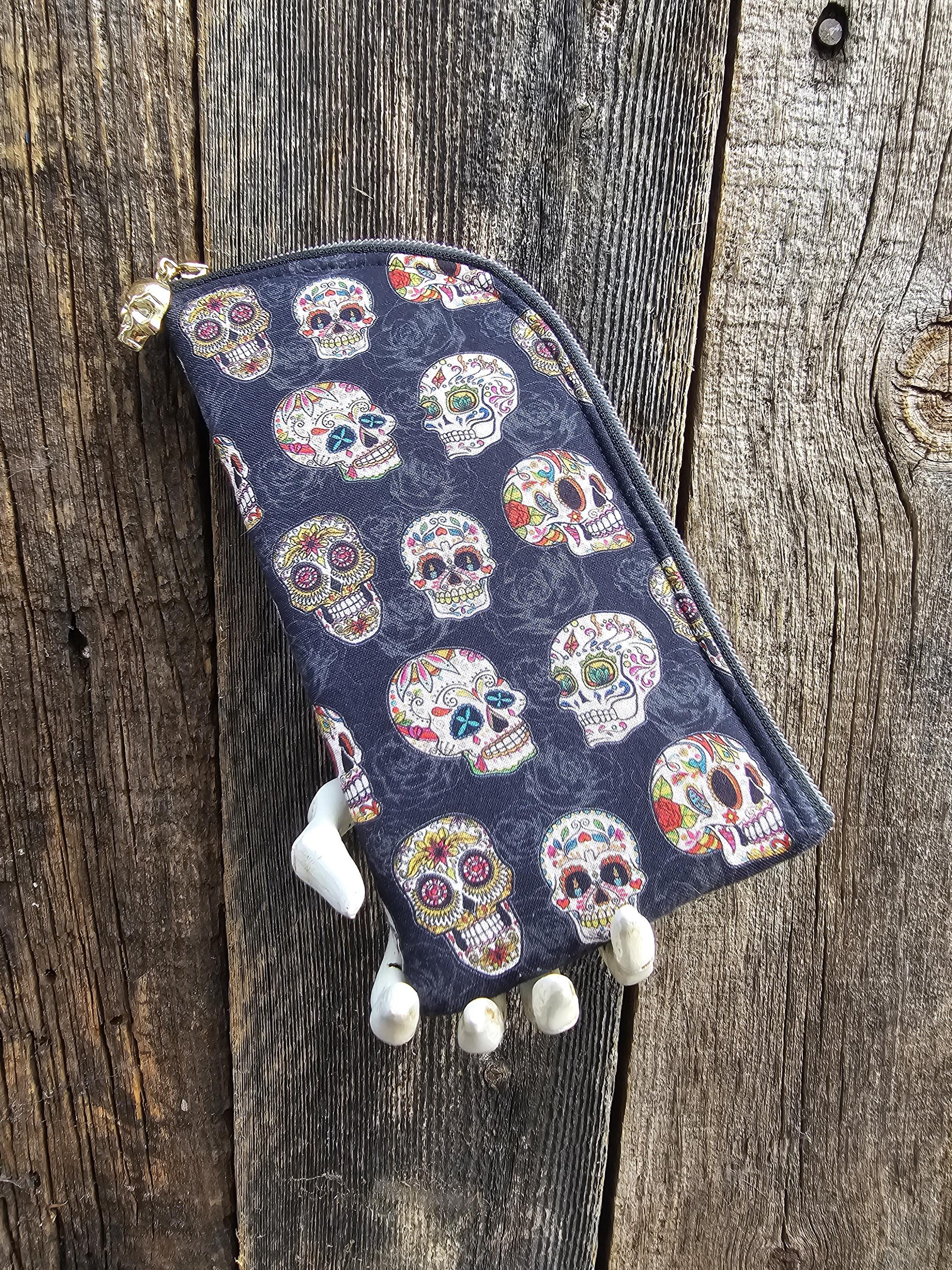 Lunettes De Soleil Vintage à Motif Crâne (Skull) - Style Gambler - Bleues - Neuf Avec étiquettes