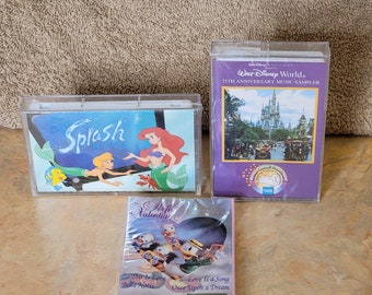 Cassette Tape Disney THE LITTLE MERMAID Splash Hits Perfect Valentine & Sampler