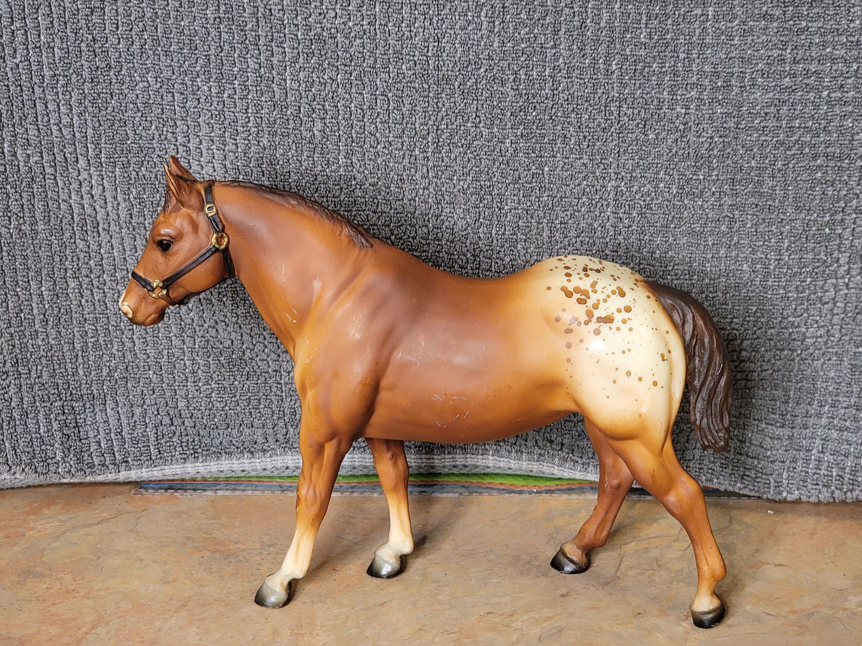 Breyer Quarter Horse Two Bits Gelding 97 Sorrel Appaloosa Nice USA Mark