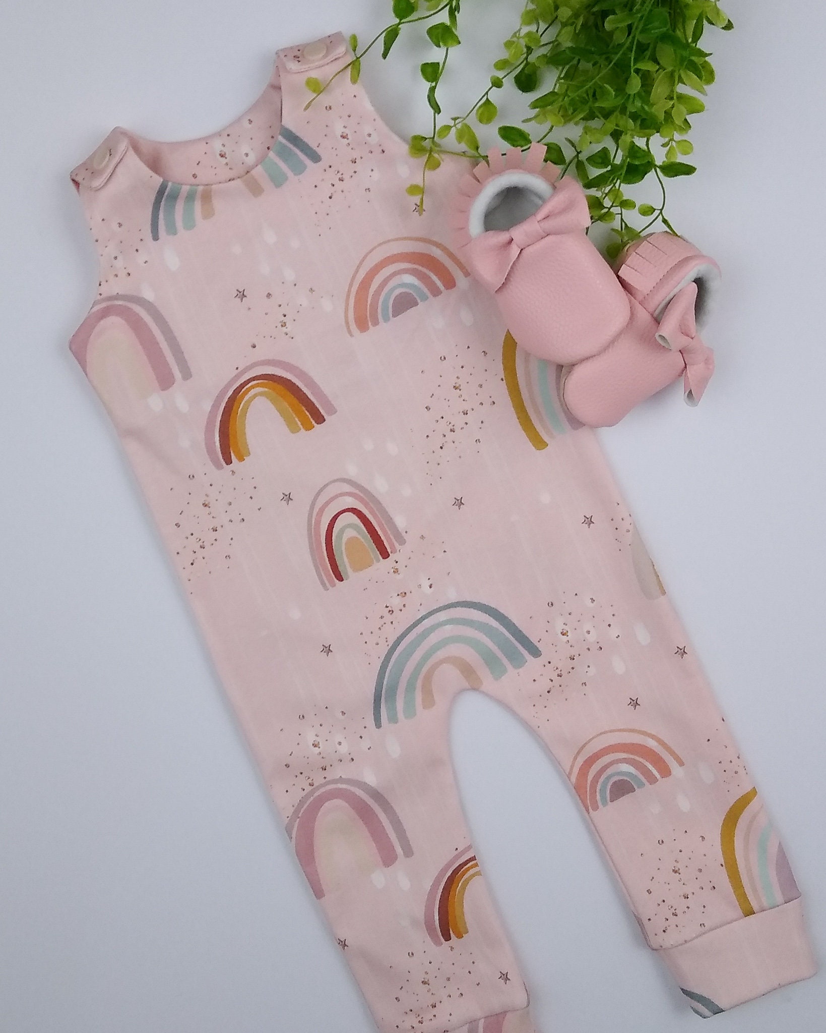 Boho Rainbow Baby Rompers