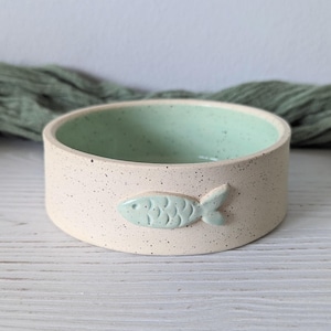 Ceramic Cat Bowl l Custom Ceramic Kitten Bowl l Pet Bowl l Custom Pet Bowl l Personalized Pet Bowl l Ceramic Bowl l