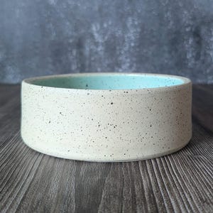 Custom Ceramic Dog Bowl l Speckled Bowl l Choose Your Size Dog Bowl l Pet Bowl l Pet Food Dish l