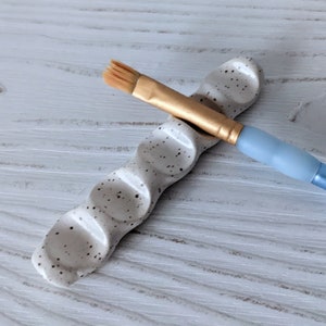 Colorful Paint Brush Rest l Ceramic Paint Brush Rest Handmade Painter Supply Studio Ceramic Art Artist Gift Watercolor image 9