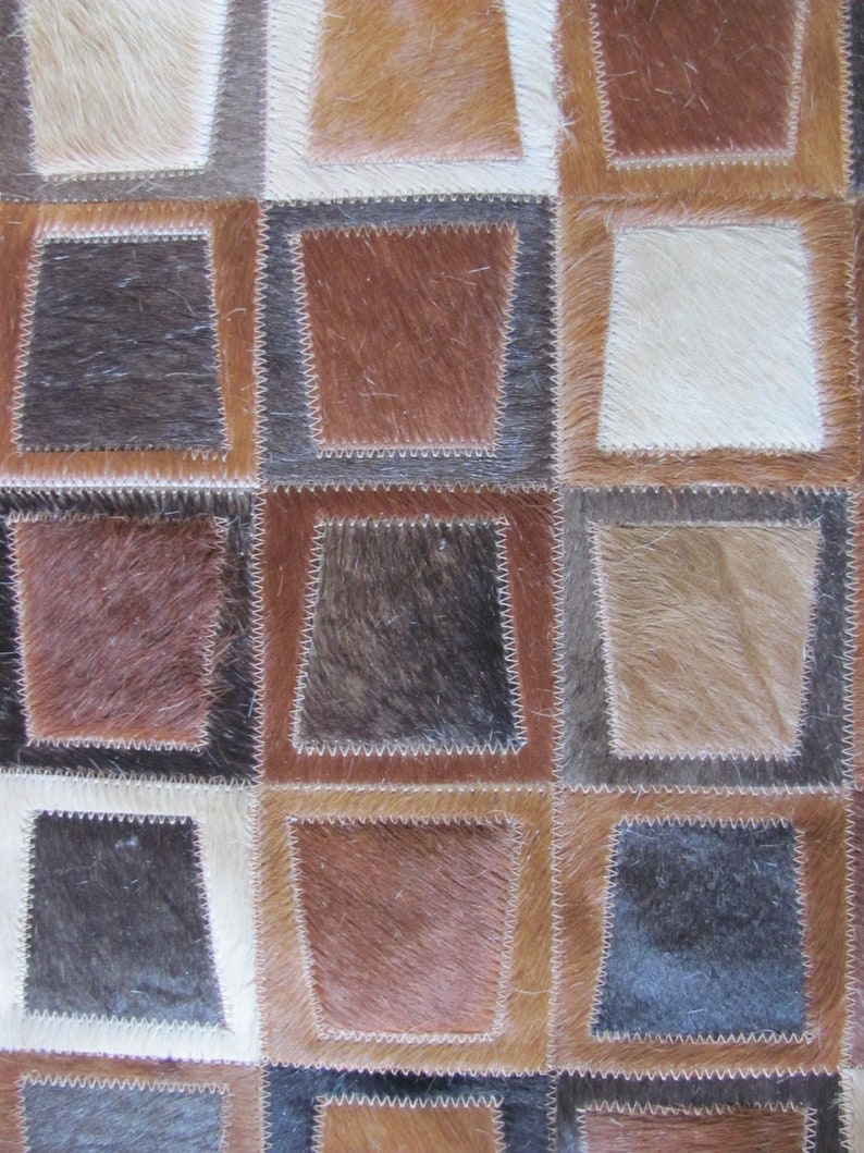 Kuhfell Patchwork Teppich 505 | Etsy