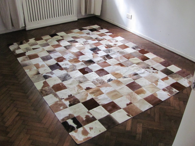 Cowhide Patchwork Rug 7675 240 cm x 180 cm 7.9 ft x Etsy