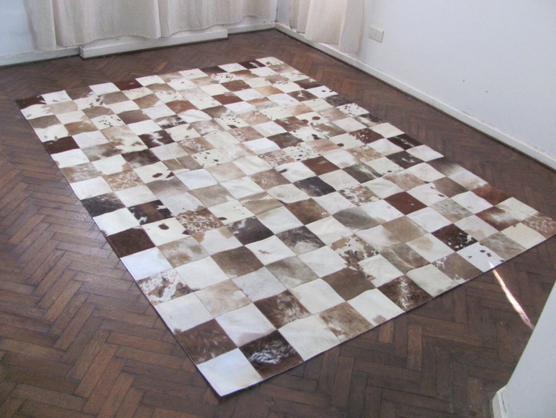 Cowhide Patchwork Rug 6380 240 cm x 180 cm 7.9 ft x 5.9 ft Etsy