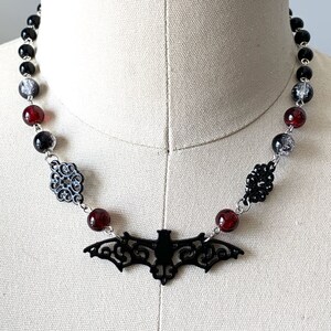 Gothic necklace-bat jewelry-gothic jewelry-victorian jewelry-Vampire-goth lolita necklace