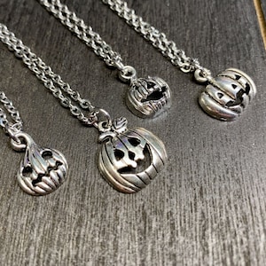 Jack O Lantern Necklace - silver - 4 options