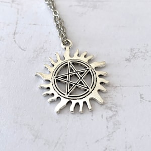 Collier Pentagramme Argent surnaturel image 1