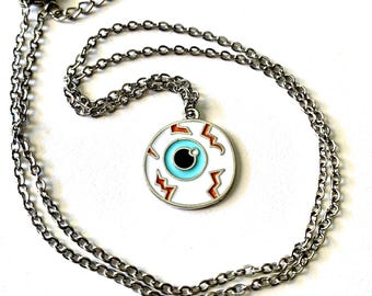 Cartoon eyeball necklace Animated