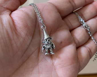 Gnome necklace Silver Good luck Scandinavian Folklore