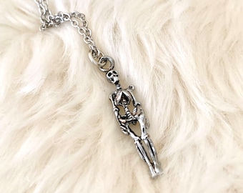 Skeleton necklace -Silver