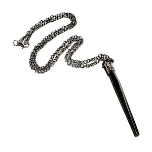 Coffin Nail necklace-last one-memento mori-goth-mourning-talisman-voodoo-hoodoo-dark jewelry-pagan-occult