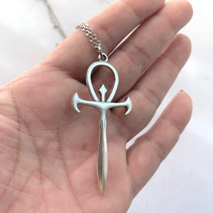Vampire Ankh necklace Silver