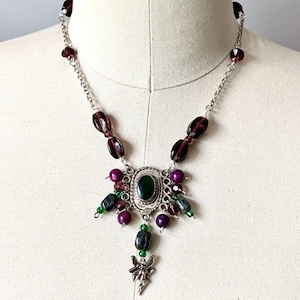 Fairy necklace-bead necklace-Faery charm-Fairy kei-Fae-Dark Faerie-whimsical