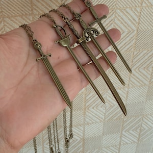 Bronze Sword Necklace - Broadsword, Katana or Cutler