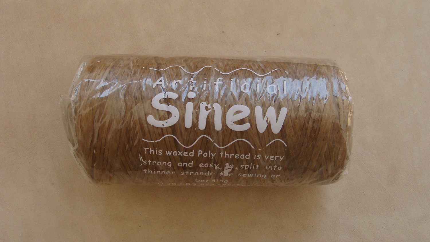 150 Yards of Artificial Sinew 70LB Test - White