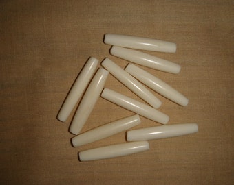 10 - 1 1/2 inch hair pipe bone and horn