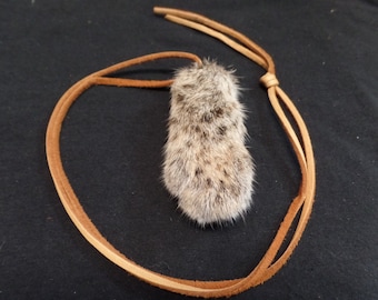 Tannned Bobcat Foot Necklace