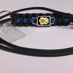 Thin Blue Line Baltimore County Police Department Maryland MD BCPD Badge Patch Paracord Survival Lanyard image 3