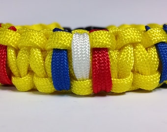 Navy Combat Action Ribbon Inspired Paracord Survival Bracelet and Combo Set