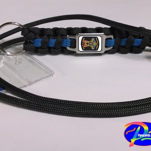 Thin Blue Line Fayette County Alabama AL Sheriff&#39;s Office FCSO Paracord Survival Lanyard
