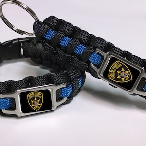 Thin Blue Line Greene County New York NY Sheriffis Office GCSO Patch Paracord Survival Combo Set