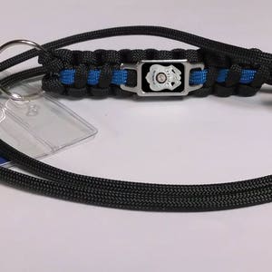 Thin Blue Line Baltimore County Police Department Maryland MD BCPD Badge Patch Paracord Survival Lanyard image 4