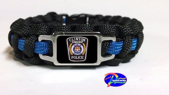 Thin Blue Line Beer Soda Bottle Opener Car Keyring 3D Police Badge Keychain Ring Thin Blue Line Beer Soda Bottle Opener Car Keyring 3D Police Badge Keychain Ring