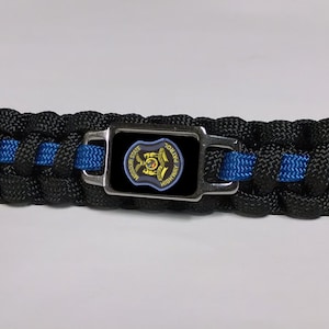 Thin Blue Line Gifts for Missouri MO State Highway Patrol Trooper MSP MHP Patch Paracord Survival Keychain