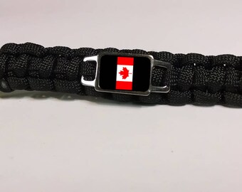 Canada Canadian Maple Leaf Great North America Paracord Survival Key Chain