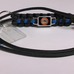 Thin Blue Line Omaha Nation Law Enforcement Services Tribal Police Patch Paracord Survival Lanyard