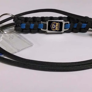 Thin Blue Line Philadelphia Police Department PPD Patch Paracord Survival Lanyard