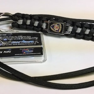 Thin Silver Line Maryland Department of Corrections MDOC Patch Paracord Survival Lanyard