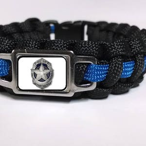 Thin Blue Line Dallas Police Department DPD Badge Patch Paracord ...