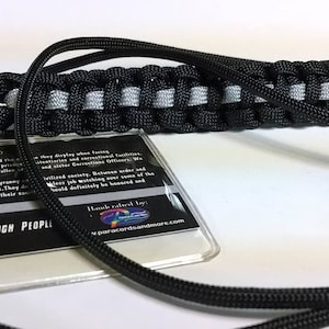 Thin Silver Line Corrections Correctional Officer Paracord Survival Lanyard