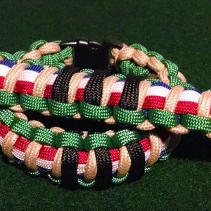 Escudo del desierto / Tormenta del desierto Persa Golfo Guerra Campaña Servicio Cinta/Medal Paracord Supervivencia Pulsera Fob Combo