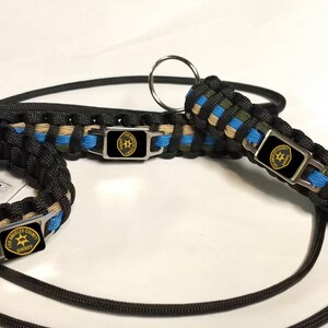 Thin Blue Line Los Angeles County California CA Sheriff&#39;s Office LACSO Patch Star Paracord Survival Bracelet Key Chain Lanyard Triple Set