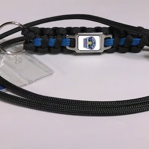 Thin Blue Line Austin TX Texas Police Department APD Patch Paracord Survival Lanyard