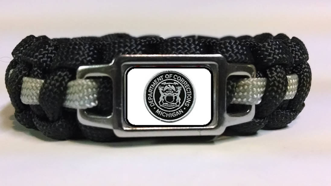 Thin Silver Line Florida Department of Corrections FDOC paracord combo Set Thin Silver Line Florida Department of Corrections FDOC paracord combo Set